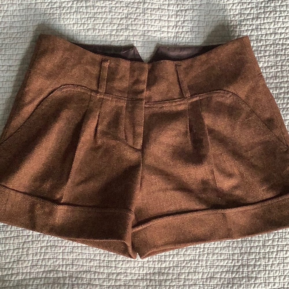 BCBG Maxazria wool blend dress shorts